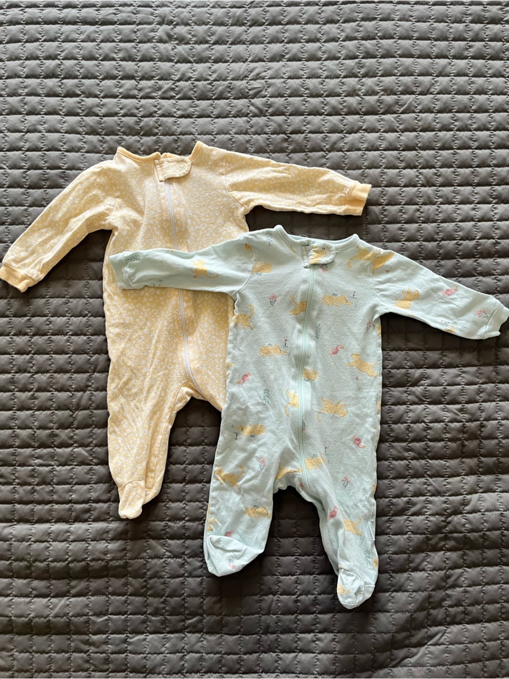 GERBER Onesies (TWO) | 0-3 MONTHS